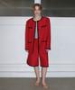 Obeodyupeulleeo Attitude Over Tweed Bermuda Pants_Red