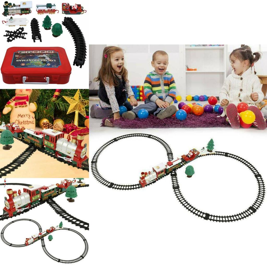 Vibrant Electric Led Musical Train And Track Set For Kids Christmas Gift Home Decor
