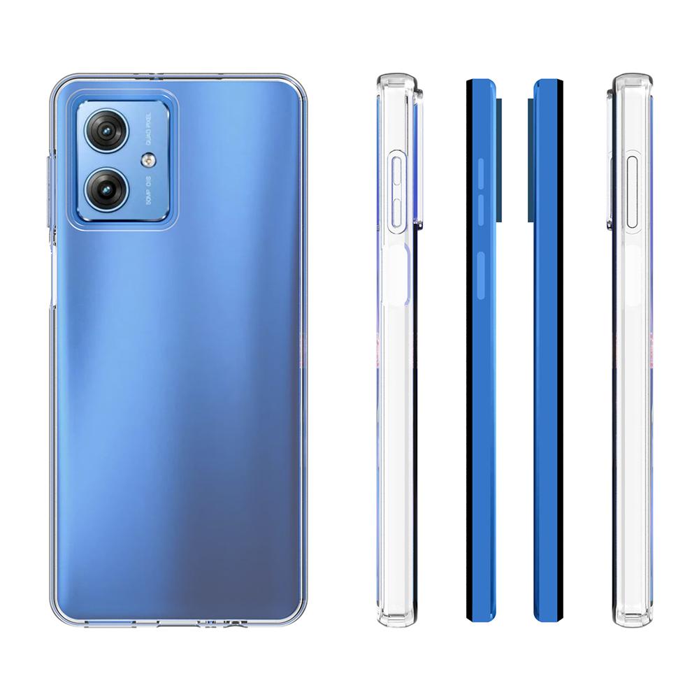 For Motorola Moto G54 5G Phone Case Super Thin Transparent TPU Smartphone Cover (Big Rear Lens Hole)