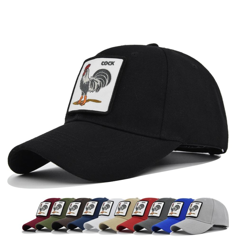 Freedom Outdoors Women's 3D Embroidered Baseball Cap Rooster Embroidered Duckbill Cap Sun Visor Baseball Cap Trucker Hat No Cm