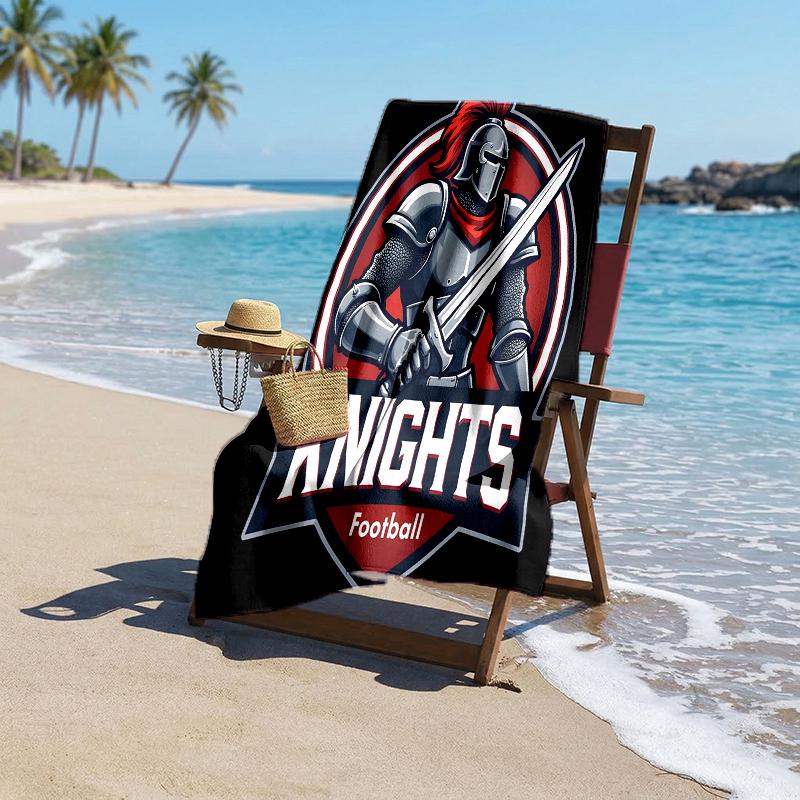 Knights Fashion Beach Towel: Ideal for Summer Adventures Soft, absorbent and quick drying suitable for swimming and bathing