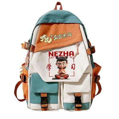 Cute Nezha's Devil's Child Causing the Sea Cartoon Lightweight Primary and Secondary School Student Schoolbag Large Capacity Junior High School