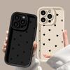 Love Heart Phone Case For iPhone 16 Pro Case iPhone 17 Air 13 12 11 15 14 Pro Max XR X XS 7 8 Plus SE Shockproof Soft Silicone Cover