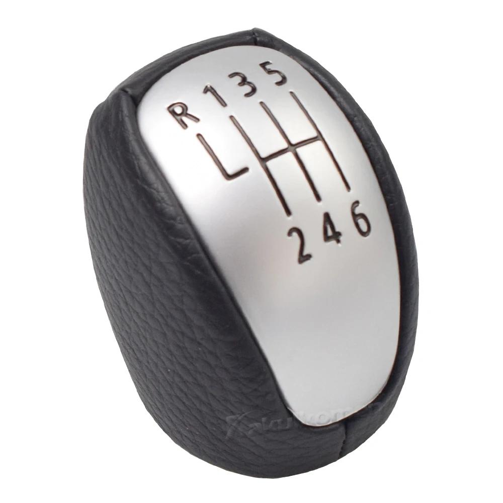 Für Renault/Laguna MK3 2007-2014 PU 6 Geschwindigkeit Manuelle Getriebe Schaltknauf Leder Hebel Shifter Hand Ball 2008 2009 2010 2011 2012 2013