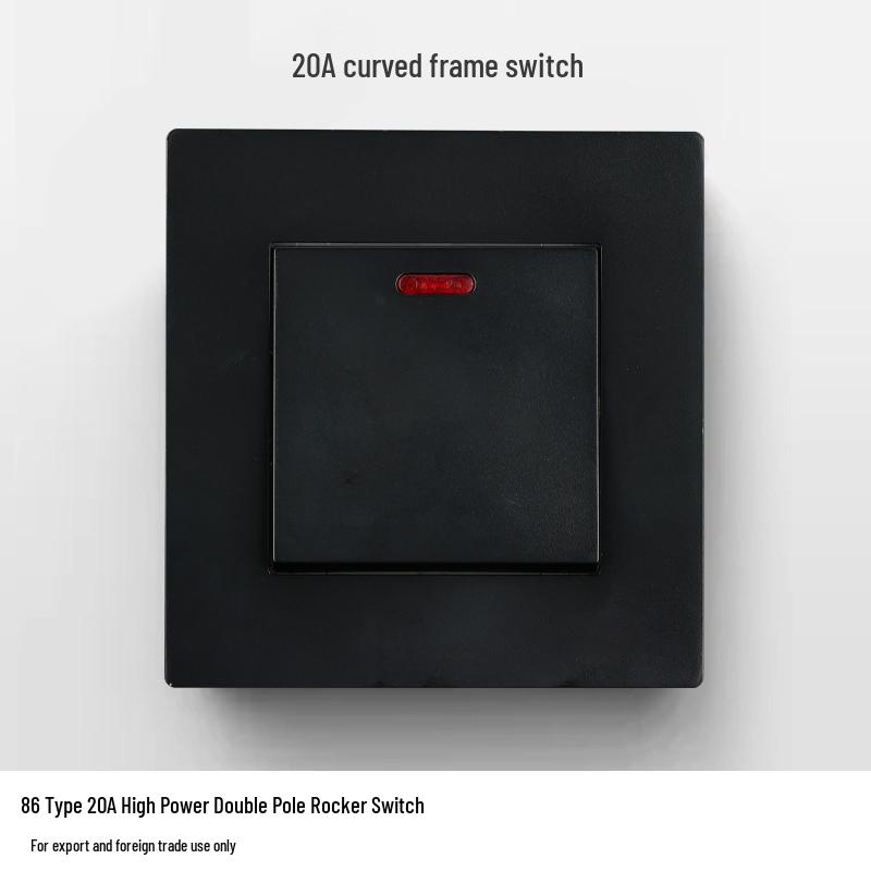 220V Single-Phase Rocker Switch Panel for High-Power Air Conditioners and Water Heaters