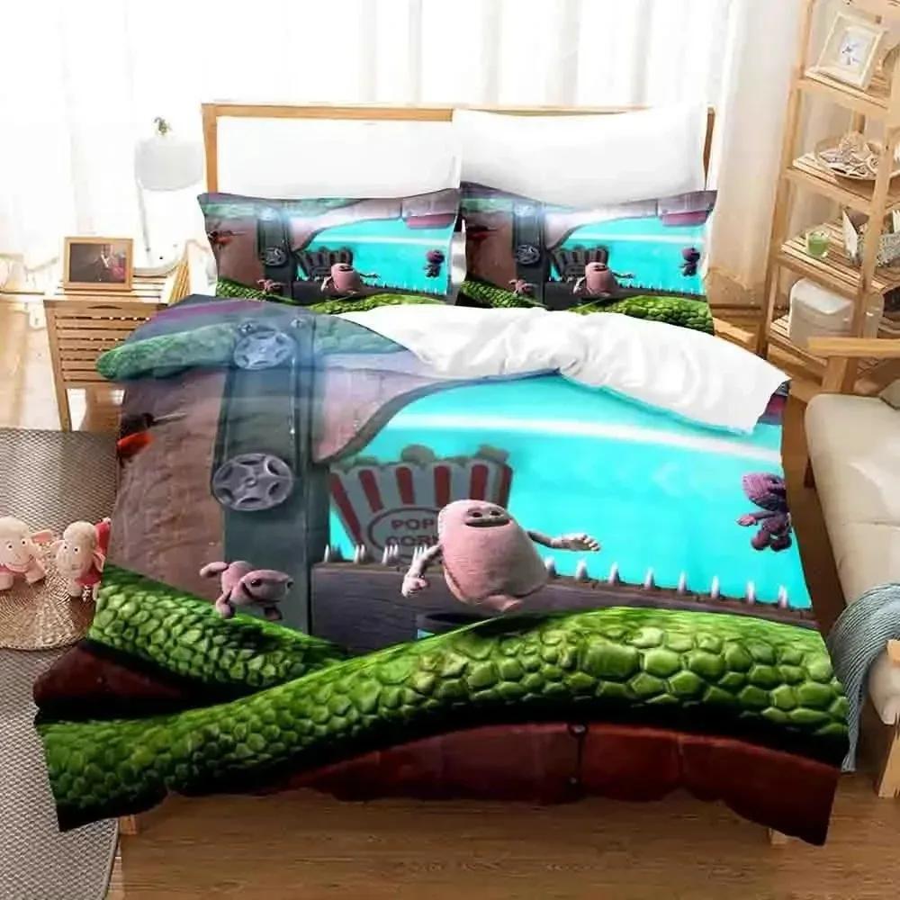Sackboy Little Big Planet Bettwäsche Set Einzelbett Twin Full Queen King Size Bettset Aldult Kinder Schlafzimmer Bettdeckenbezug Sets Anime Bett