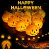 10/20/40led Halloween Pumpkin String Lights Energy-saving Hanging Lantern Lamp For Home Party