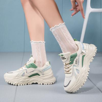 Autumn New Sports Shoes Women's Casual Shoes Low-top Sports Single Shoes Flat-soled Muffin Platform Shoes Lightweight