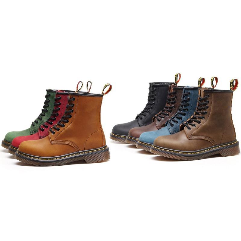 Minefield high-top boots children's classic retro British short boots men's head leather boots large size