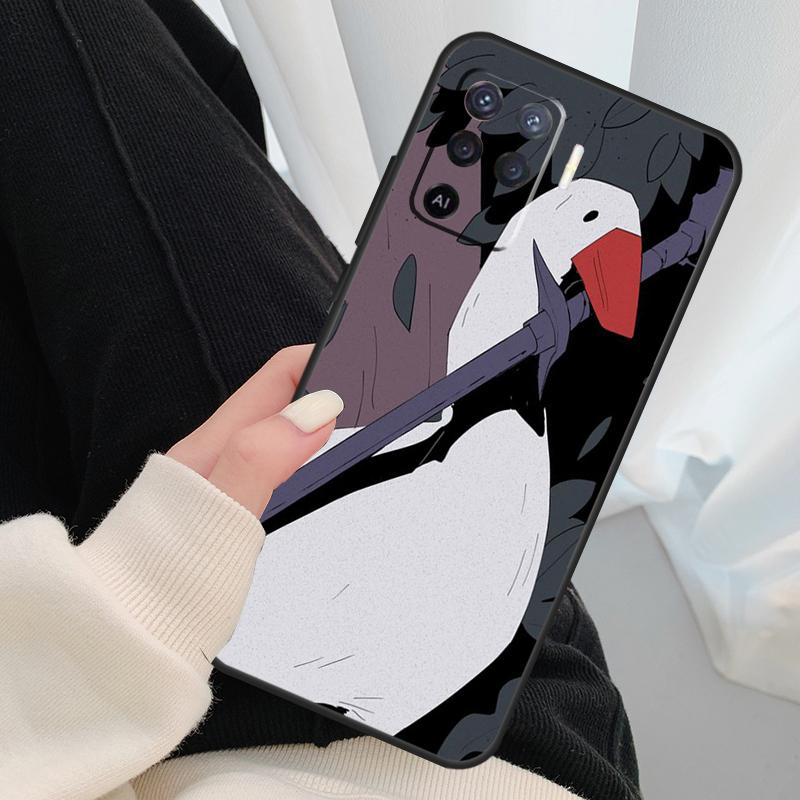Cartoon Funny Goose Case For Oppo A96 A76 A16 A60 A98 A58 A78 A18 A38 A80 A40 A77 A57 A17 A74 A54 A94 A15 A5 Pro