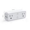 US Standard 10A Dual Wireless Smart Plug, Alexa-Compatible, Multi-functional WiFi Socket