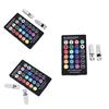 2Pcs T10 5050 W5W 6 Smd Remote Control Rgb Led Car Dome Reading Light Lamp Bulb