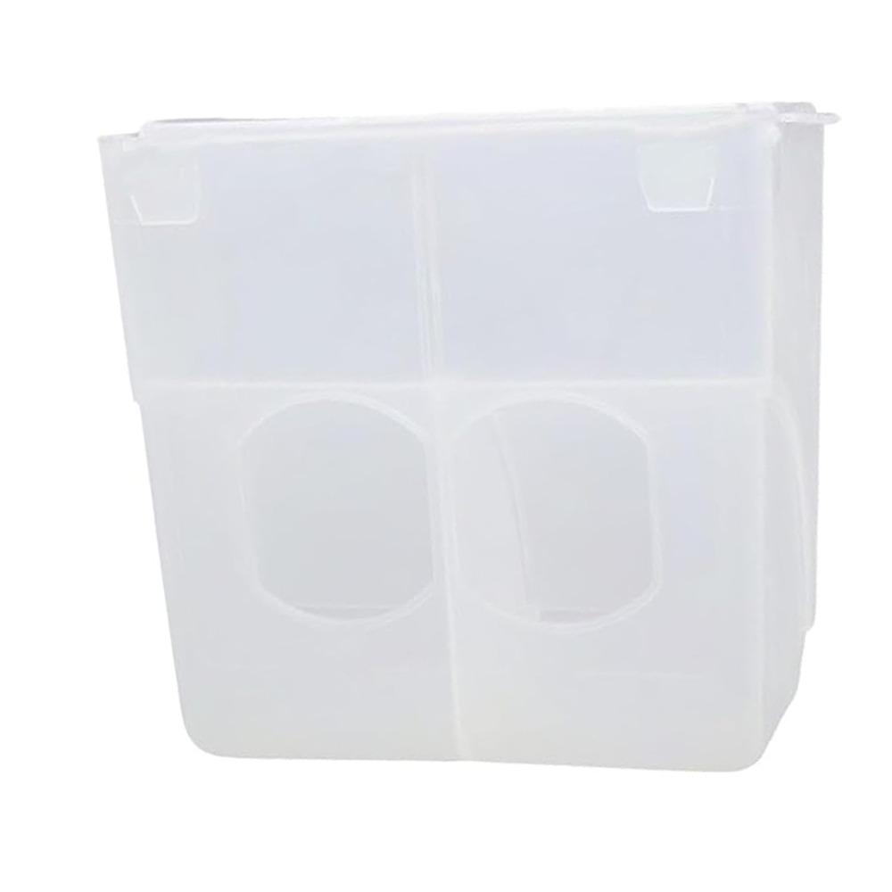 

АБС Голубиная кормушка Прозрачная Автоматическая Подвесная кормушка для птиц Контейнер для корма для птиц Двор Double Hole