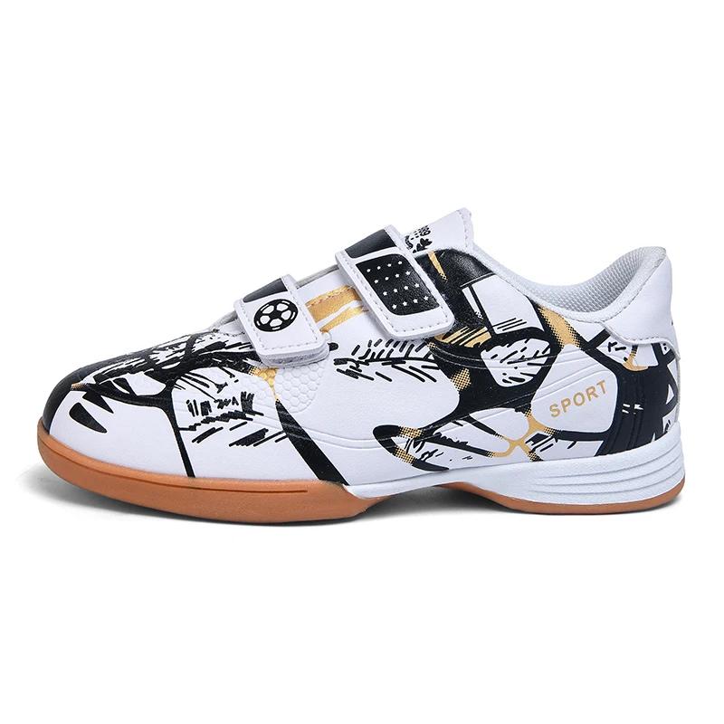 Futsal Crianças Sapatos de Futebol Indoor Antiderrapante Profissional Chuteiras de Campo Original Tênis Infantil Partida Rápida