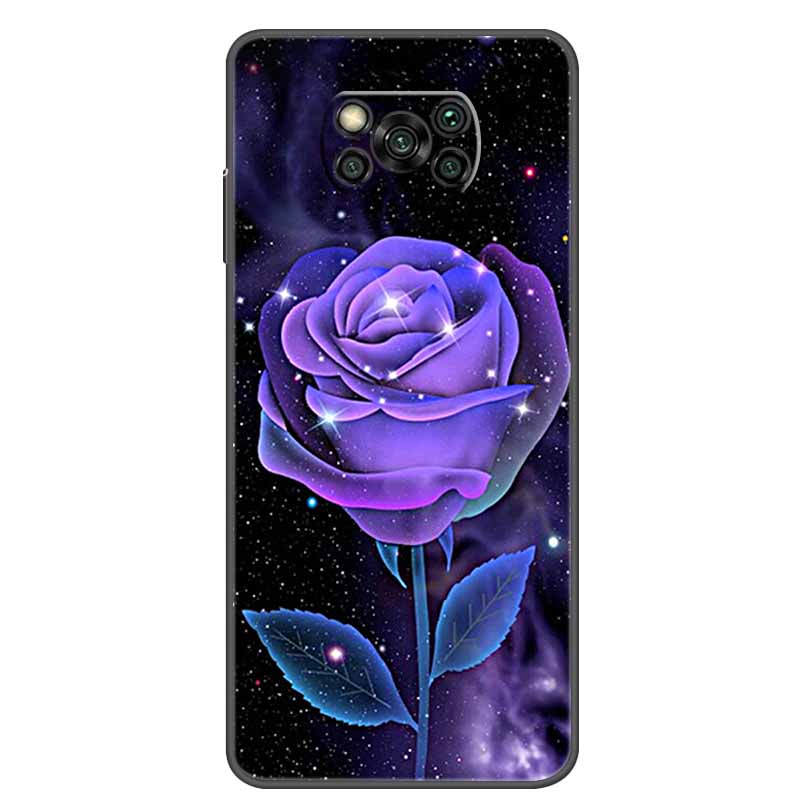 Case For POCO X3 Pro Soft Silicone TPU Black Bumper Cover For Xiaomi Poco X3 NFC Phone Back Cases PocoX3 X 3 X3Pro Cat Cartoon