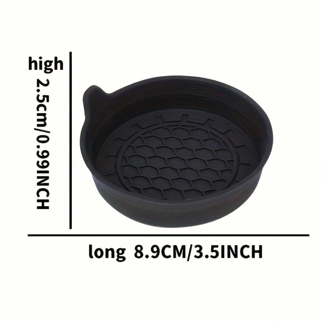Car Cup Mat Car Waterproof Cup Mat Universal Round Car Storage Slot Non-Slip Mat Center Console Cup Holder Base Mat