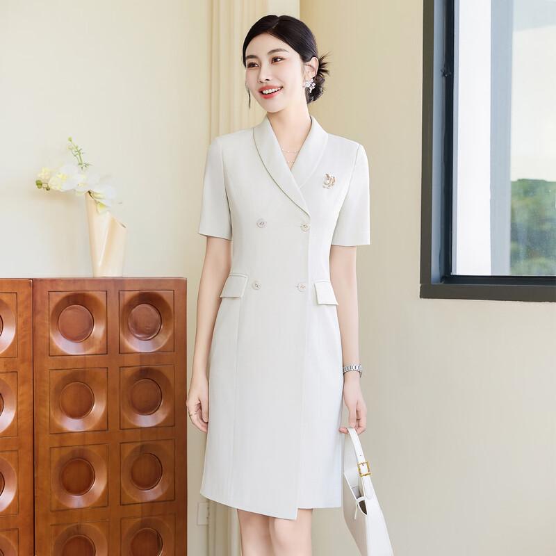 

Элегантное женское платье-костюм для офиса с V-образным вырезом 3XL