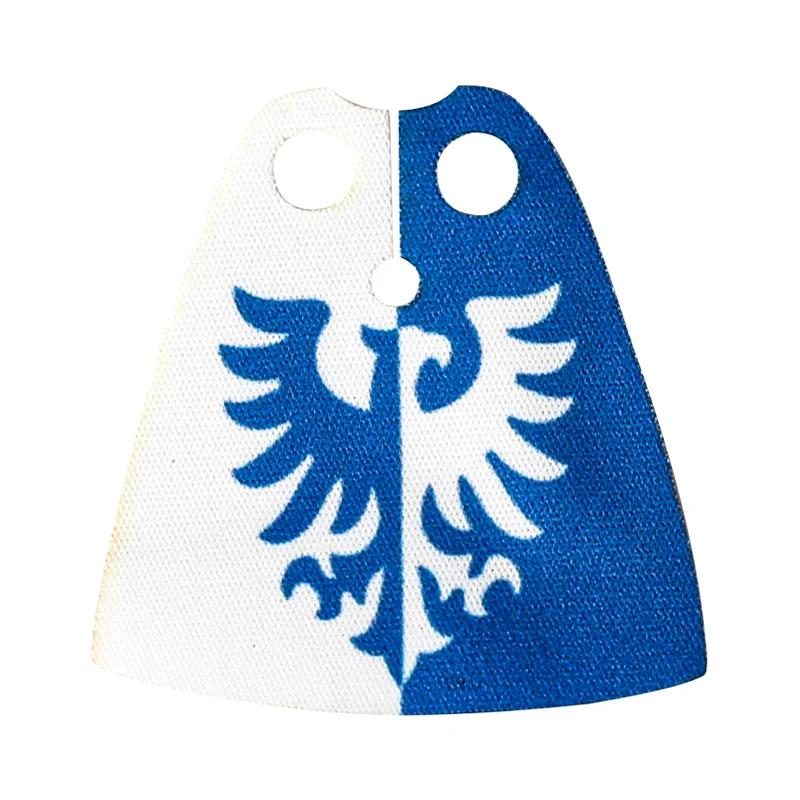 Medieval Army Empire Flag and Flagpole Set - Knight Building Blocks with Cloak and Weapon Bricks