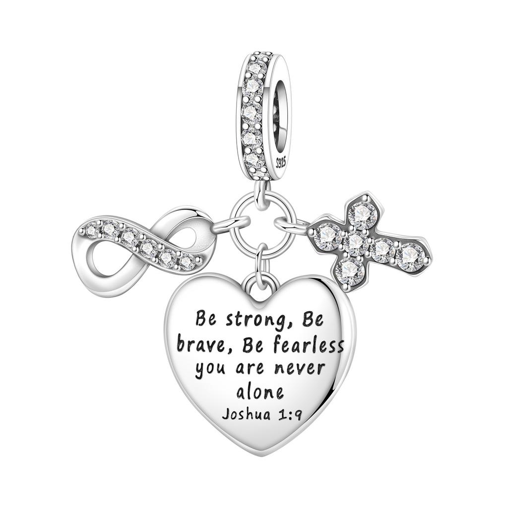 925 Silver Jesus Character Religious Symbol Pendants Bracelet Charms Fit Jewelry Party Beads DIY Fine Gifts Accessory