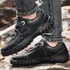 Jarní a podzimní nové pánské kožené outdoorové sportovní boty pro volný čas, univerzální kožené boty, vrchní vrstva z hovězí kůže s měkkým dnem, horolezecké turistické boty