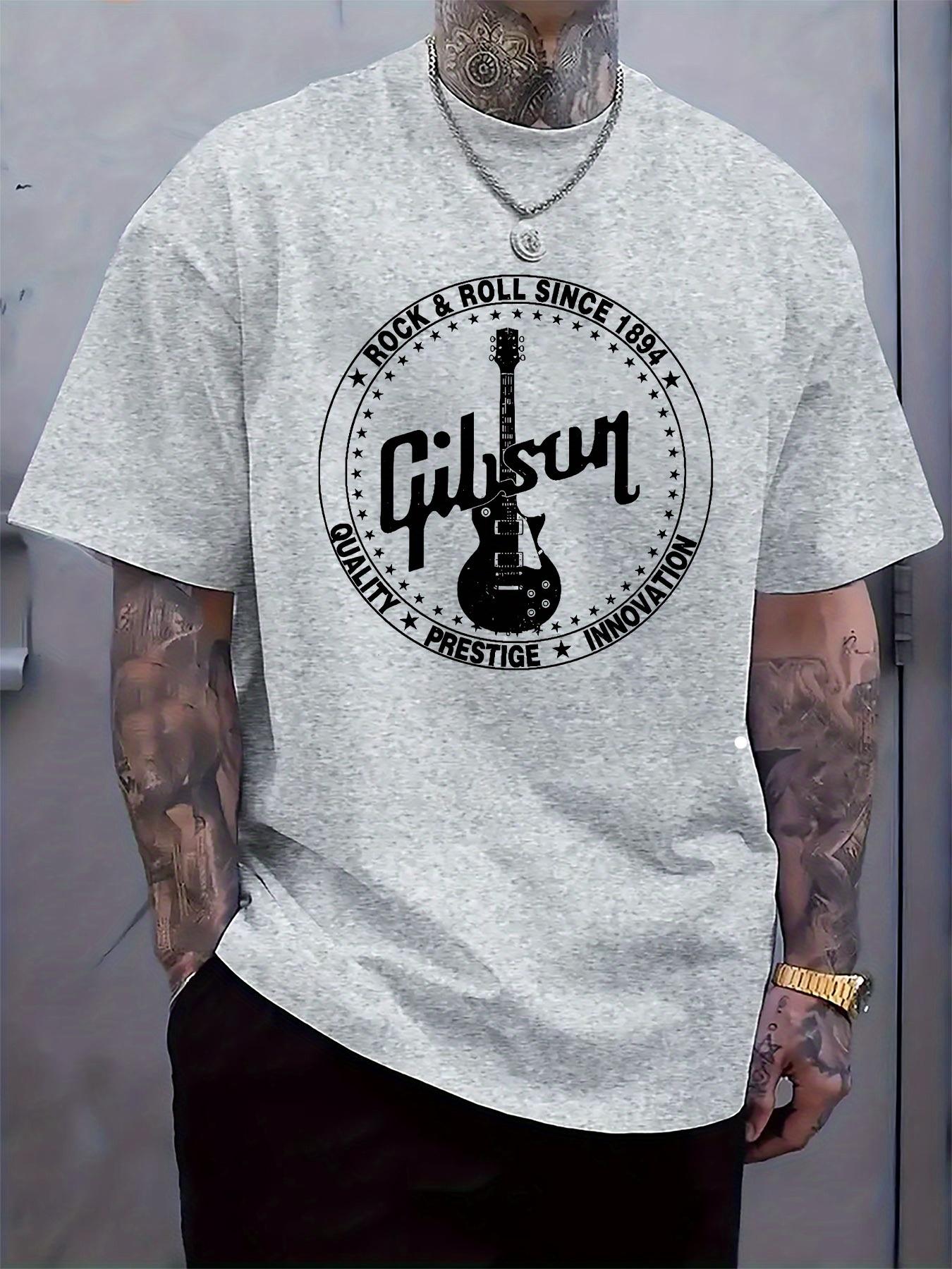 

Футболка с круглым вырезом и логотипом Rock от Gibson - Повседневный крой S