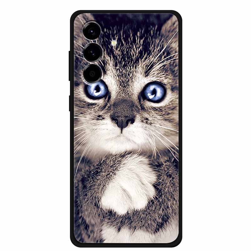 For Samsung Galaxy S26 Case S 26 TPU Cover Soft Silicone Funda Phone Case For Samsung S26 Case Cartoon Cat Lion Shockproof Coque