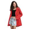 Womens Zipper Long Windbreaker Waterproof Raincoat Casual Basic Outdoors Trench Classic  Outdoor Climbing Hooded Tops