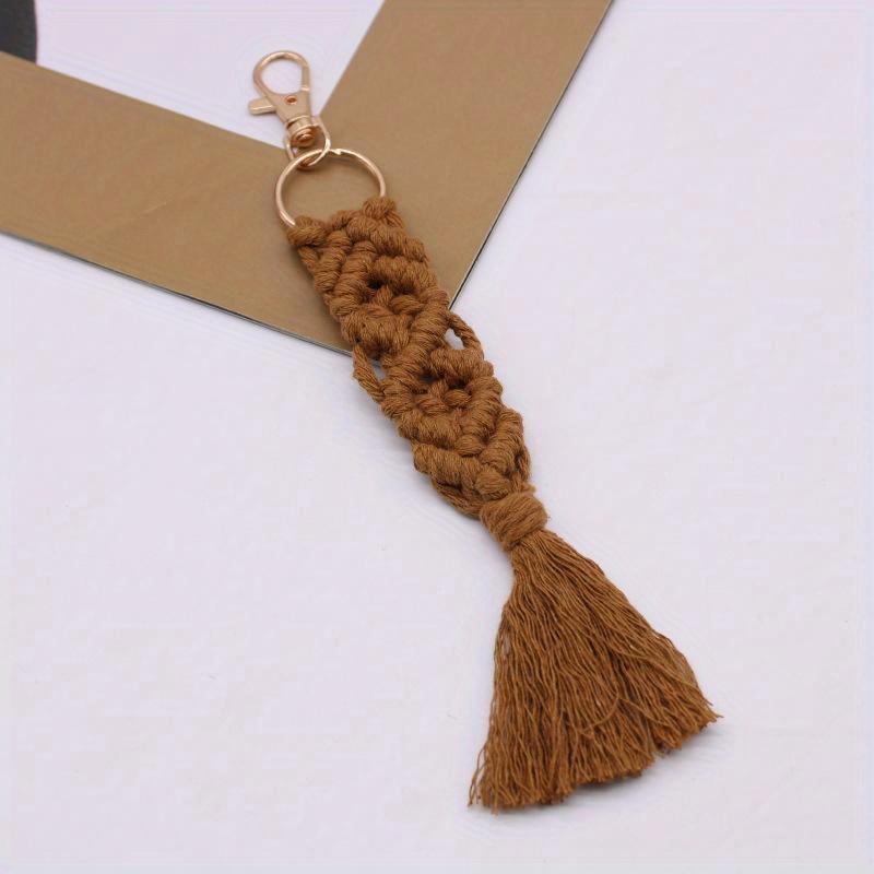 Style Braided Keychain with Lobster Claw Cord Wristlet Bracelet Keyrings Lanyard Key Fob Strap Women Accessories