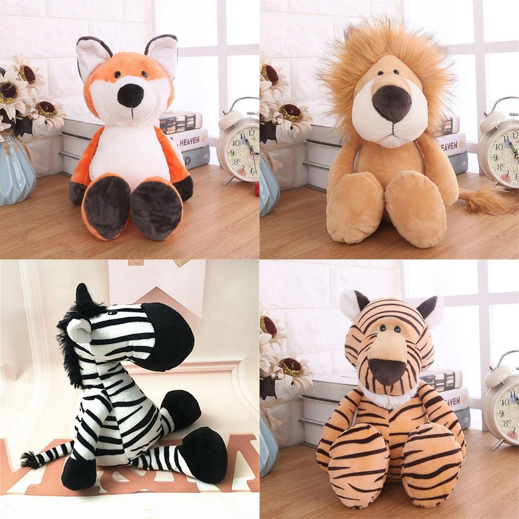 Jungle Animal Plush Toy Adorable Pp Cotton Stuffed Doll For Kids Babies
