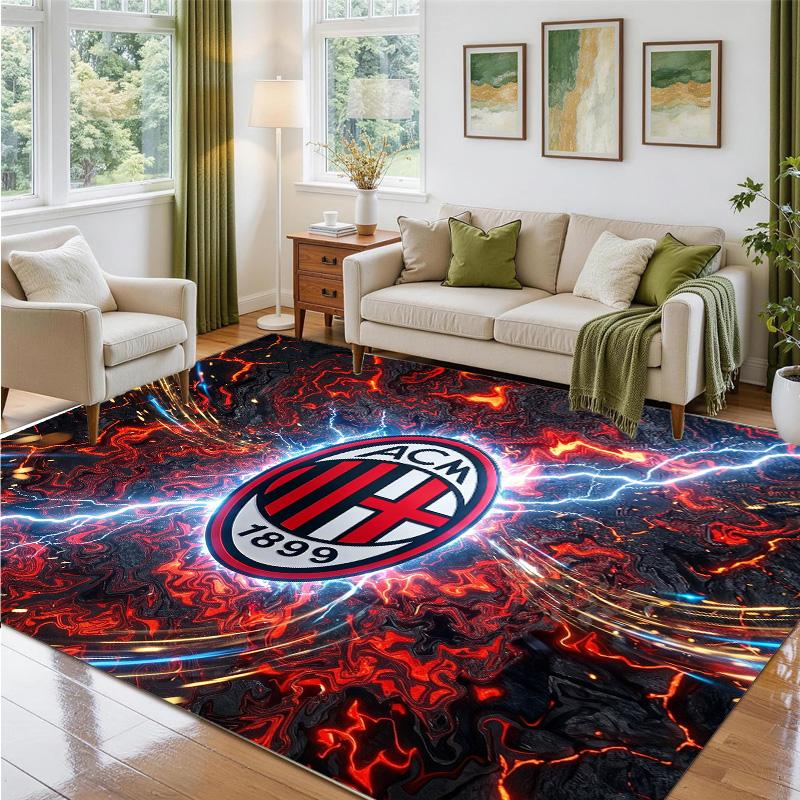 AC Milan Design Crystal Velvet Rug Soft Decorative Mat for Bedroom Entrance
