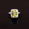 5.25 Carat Natural Yellow Sapphire Gemstone Handmade 925 Sterling Silver Engagement Wedding Gift Ring For Her