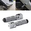 2Pcs M10 Motorcycle Foot Peg Front Rear Footrest Pedal Motorcycle Modification Accessories 90 Degree Fixed Folding- Footpegs
