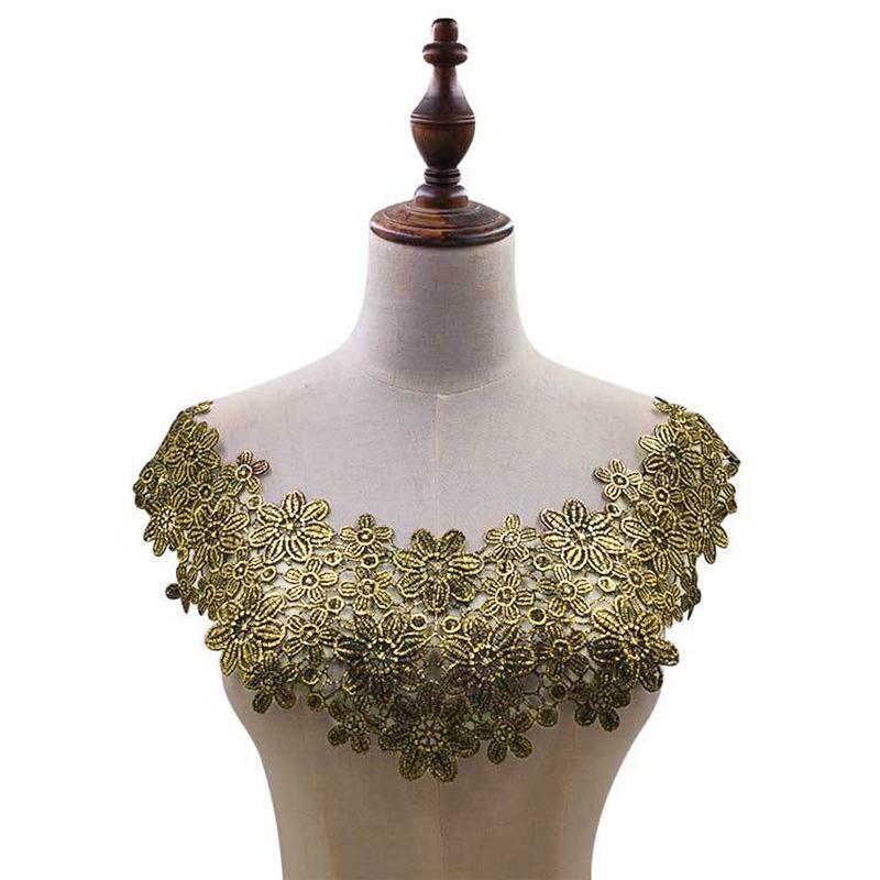 High Quality False Collar For Lady Fashion Fake Collar Lace Neckline Collars Women Neckband Applique Fabric Collarband