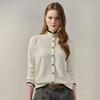 Color Collar Button Jacquard Knit Zf03qk003na