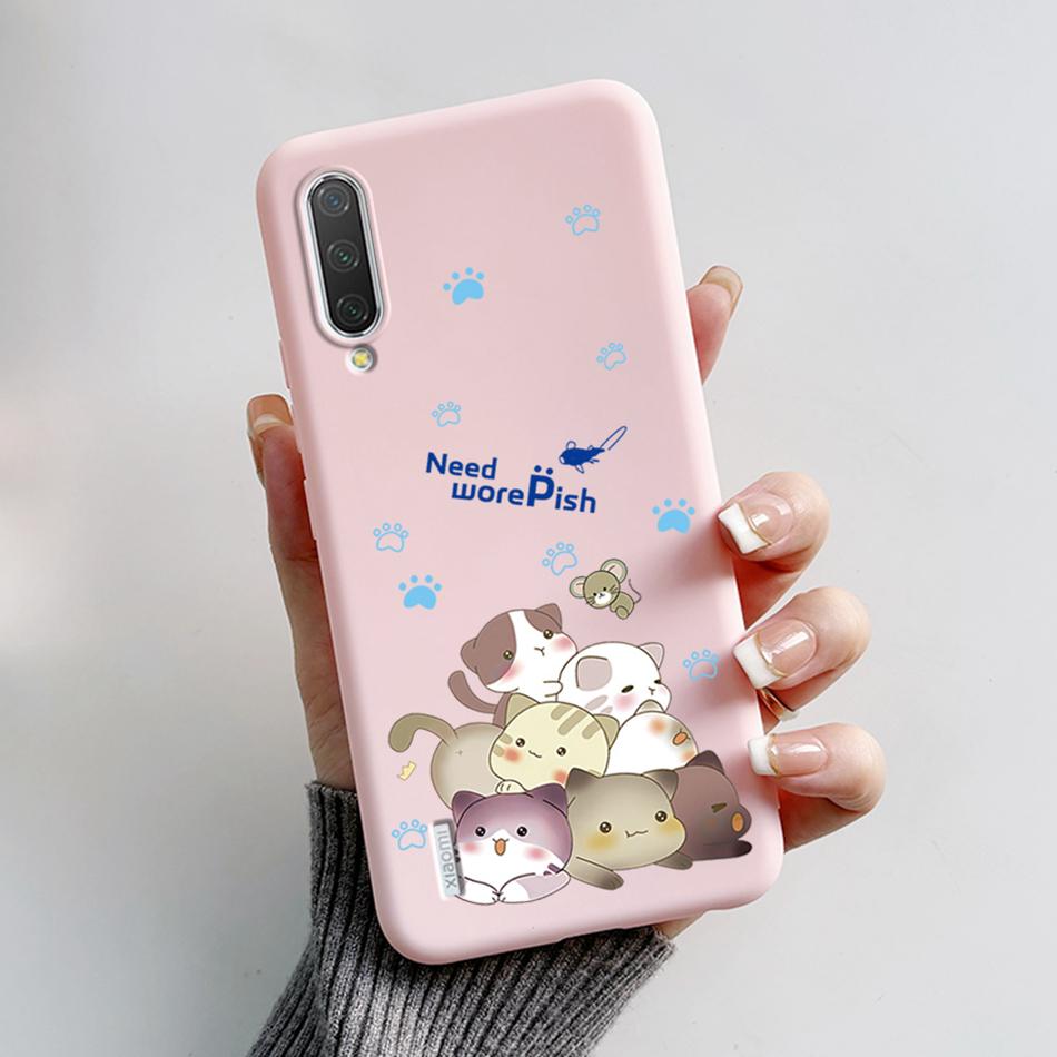 Für Xiaomi Mi 9 Hülle Mi 9 Lite Rückseite Cartoon Dünn Weiches Silikon Funda für Xiaomi Mi 9 SE Mi9 Mi 9Lite Mi 9SE Stoßfest Capa