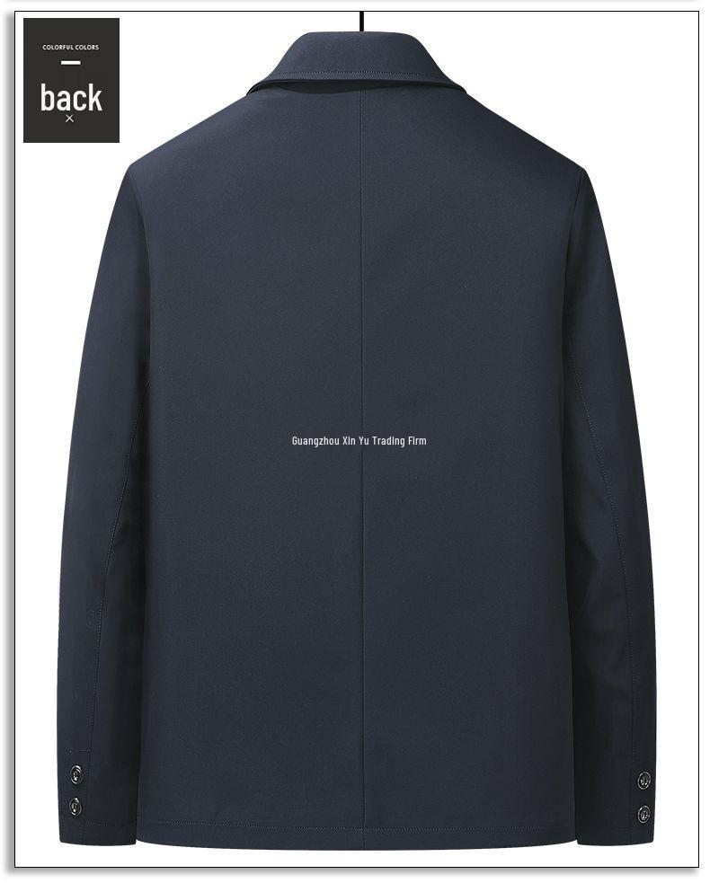 Men's Thickened Plush Jacket: Stylish Autumn/Winter Coat for Middle-Aged and Elderly Men