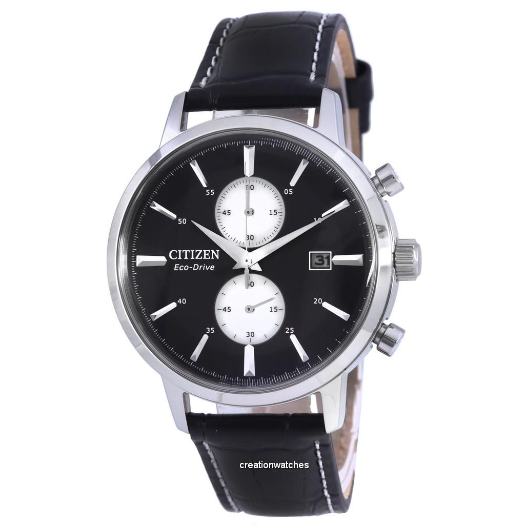 

Citizen Classic Twin Eye хронограф с кожаным ремешком Eco-Drive CA7061-18E Мужские часы чёрный