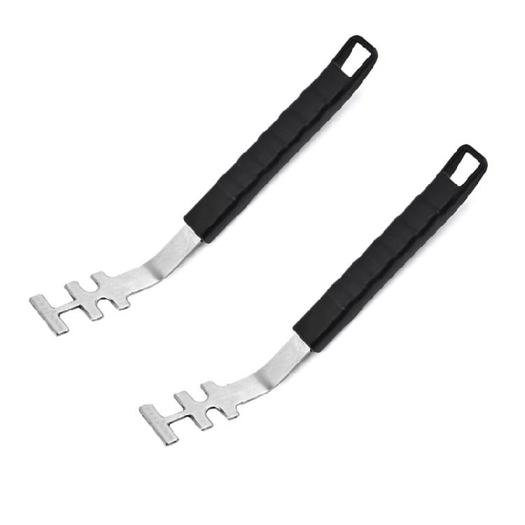 

Heat Resistant BBQ Grills Handle Cooking Grate Lifter Tool Oven Net Pull Hand Barbecue Utensils Camping Grills Tool 1