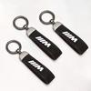 Luxury Suede Leather Car Emblem Key Chain Key Ring Clasp Decorative For BMW M Sport Performance E46 E39 E36 E60 E90 E87 E53 F15 rvsh75