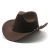 Western Cowboy Hat For Men And Women With Felt Material Sun Protection Summer Accessory
