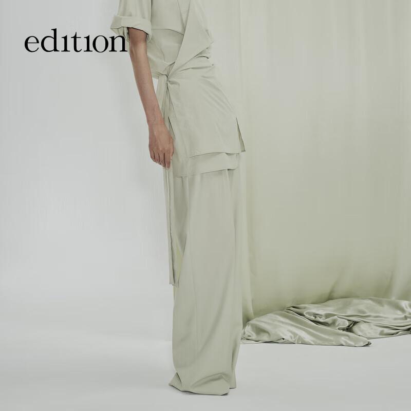 

Edition x Samuel Gui Yang Брюки прямого кроя из шерсти ручной вязки L