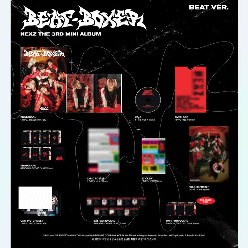 [Pre-order] NEXZ 3nd Mini Album [Beat-Boxer] (STANDARD) (Online Benefit)