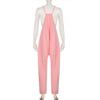 Lässiger europäischer & amerikanischer einfarbiger vielseitiger lockerer Jumpsuit