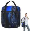 Run From M3Gan Thriller Insulated Lunch Bag for Women Children Leakproof Food Boxes Thermal Lunch Box Tote