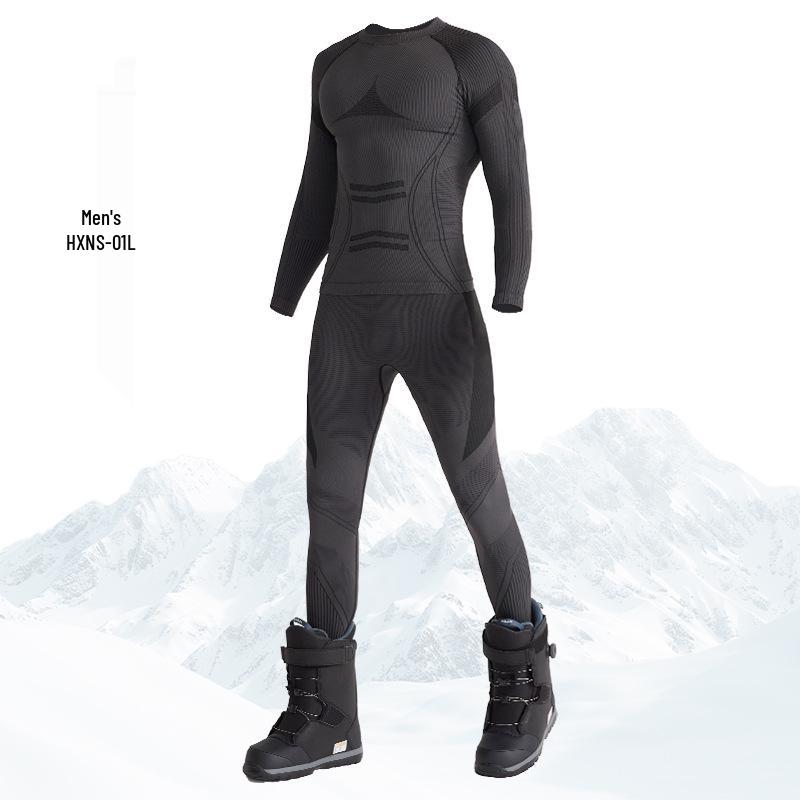 Quick-Dry Ski Base Layer Set: Warm, Sweat-Wicking Compression Wear for Men & Women