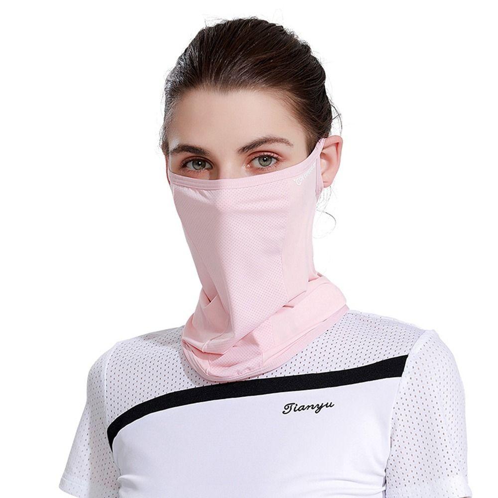 Face Scarves Riding UV Protection Neck Wrap Cover Ice Silk Mask Sunscreen Face Scarf Face Cover