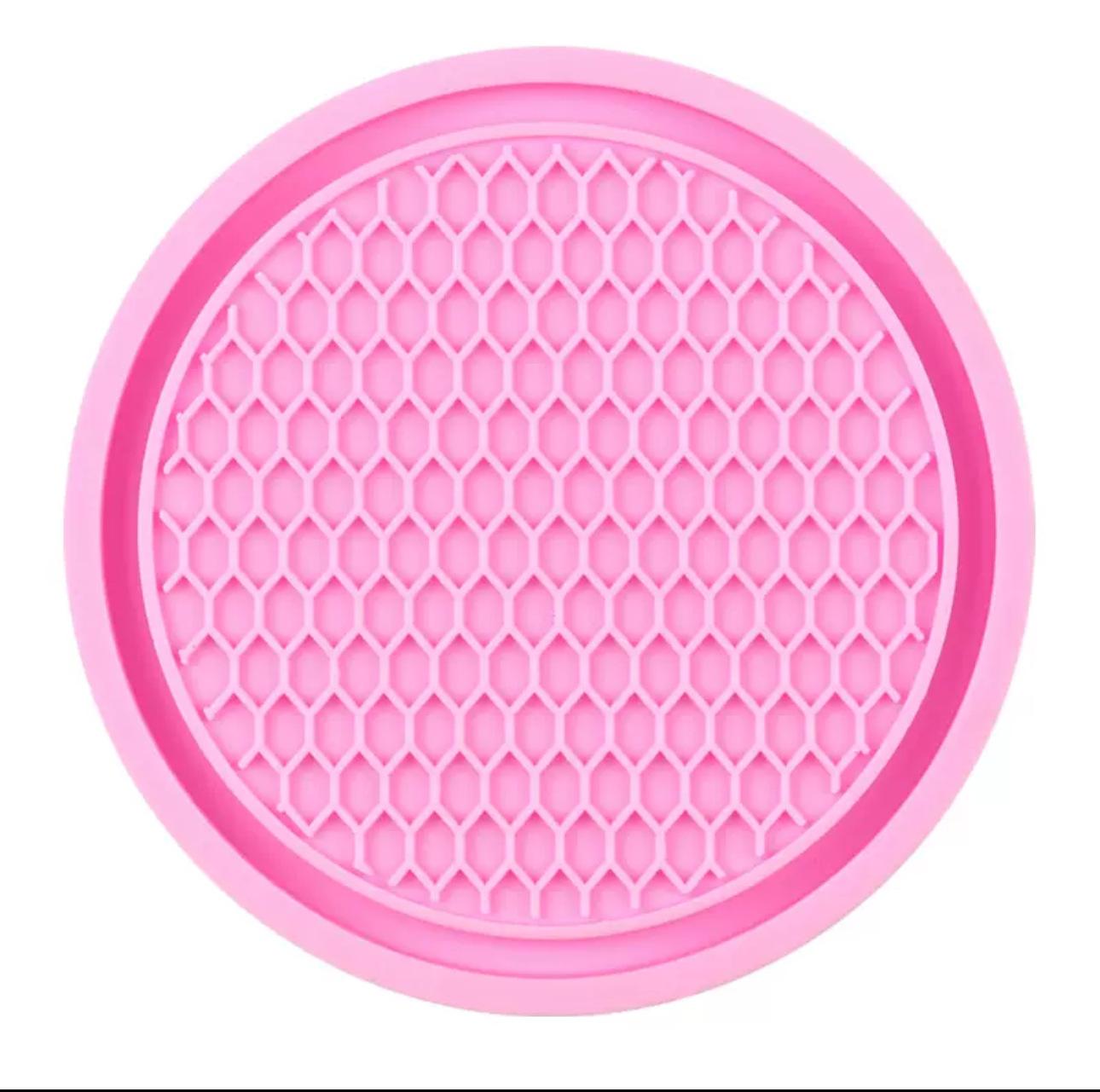 

Автомобильные подставки из ПВХ для путешествий, автоматический подстаканник, вставка, подстаканник, противоскользящие аксессуары для салона автомобиля, коврики для чашек розовый