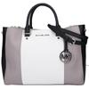 MICHAEL KORS [Excellent Condition] 30T4SJTS7L Leather 2-Way Shoulder Bag Tote Bag Gray / White / BlackUsed