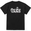 Vans Panda Letter Print Round Neck Pullover Short Sleeve Breathable T-Shirt Unisex T-Shirts Black VN000P3TBLK