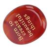 Engraved Stone Born to Create Beautiful Things Red Agate Worry Stone Motivational Present for Yourself Parents Family
